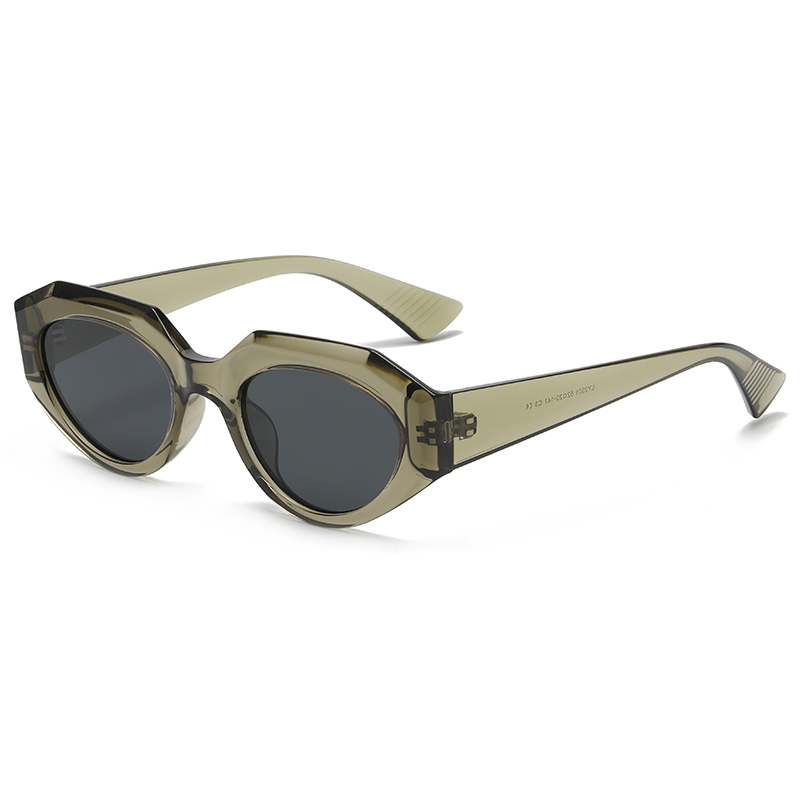 復古男女網(wǎng)紅凹造型貓眼墨鏡拍照時尚防紫外線簡約偏光太陽鏡貓眼